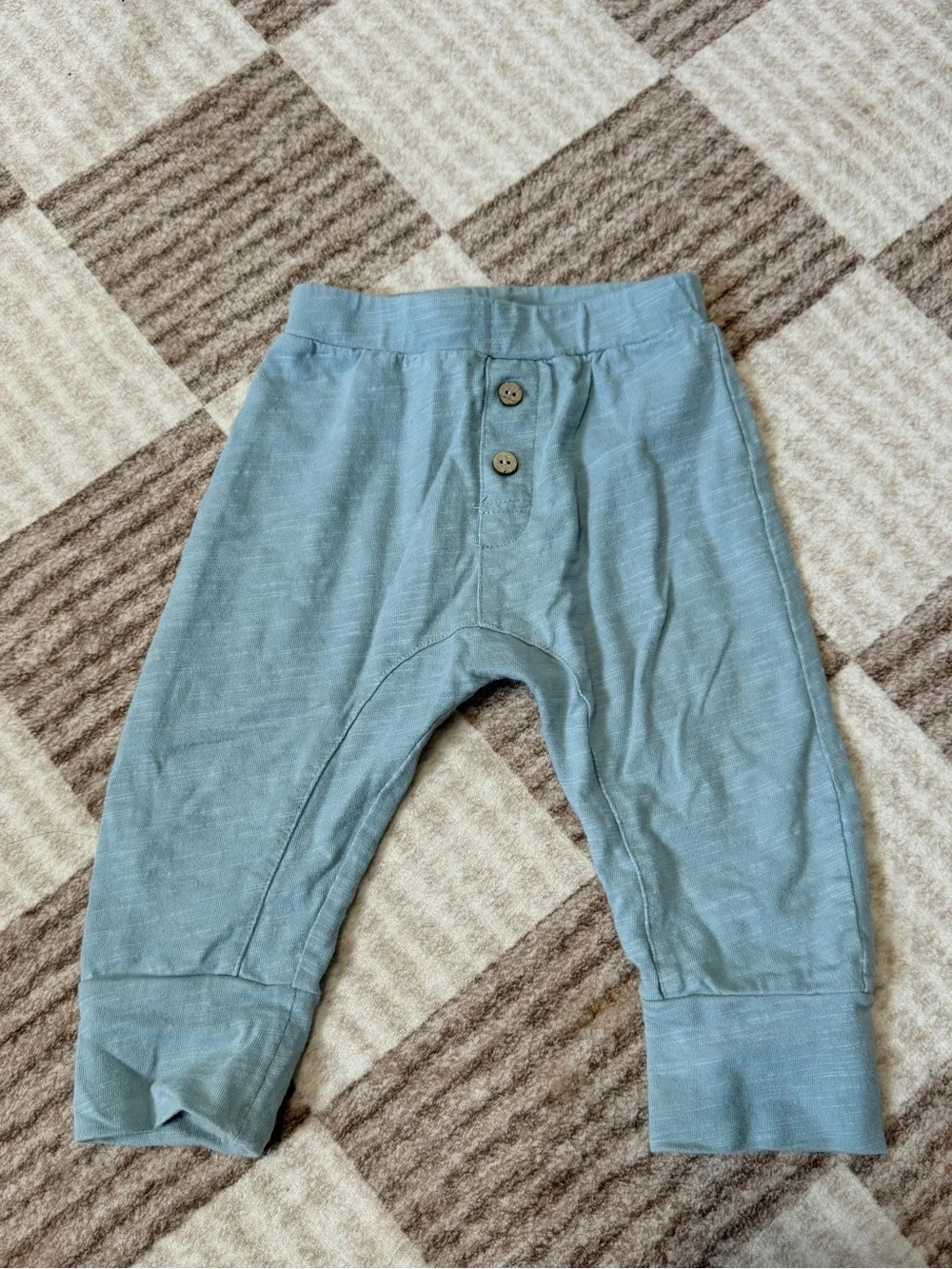 Rylee + Cru Matching Set 3-6 Months Blue Tank